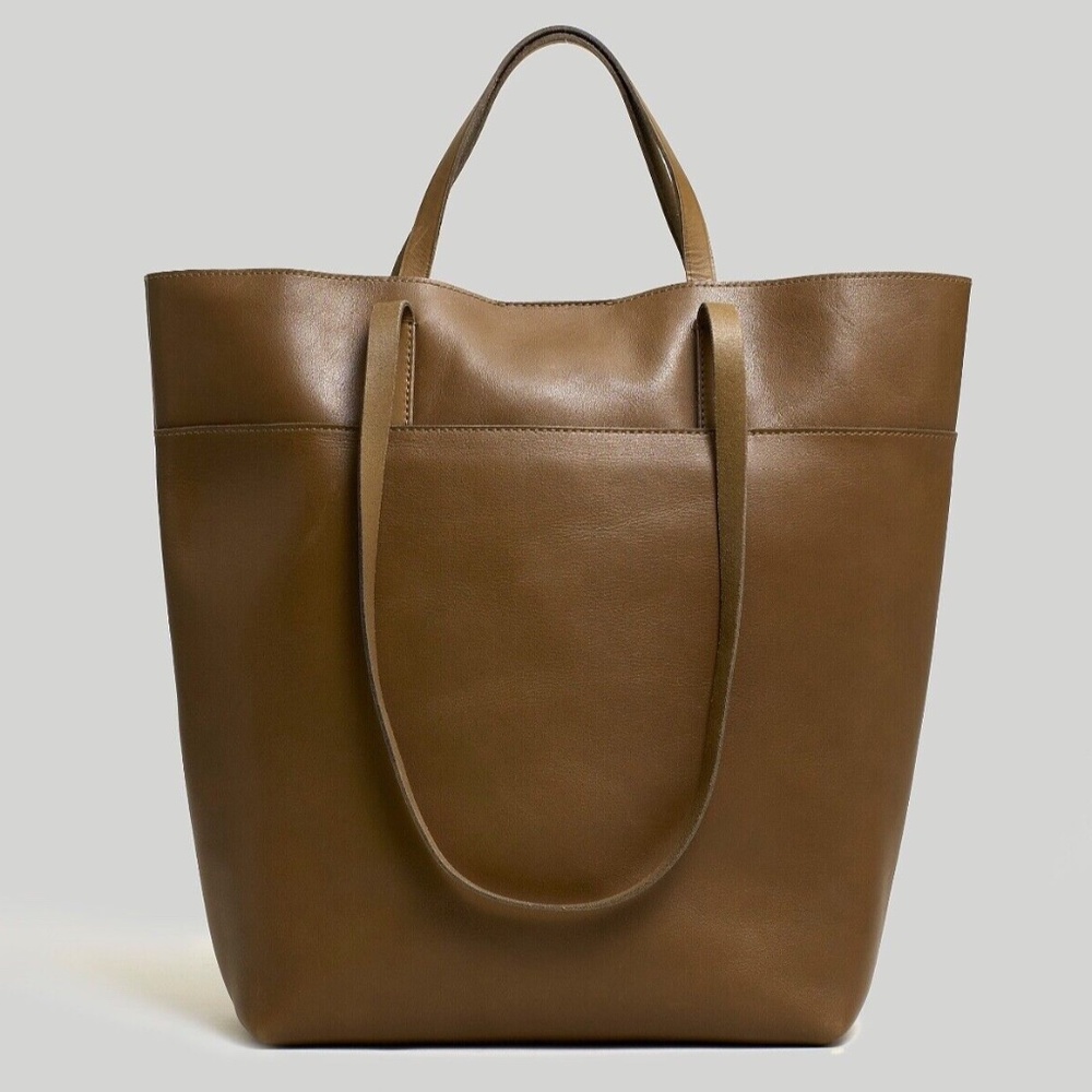 New MADEWELL The Essential Tote in Leather Burnt Olive